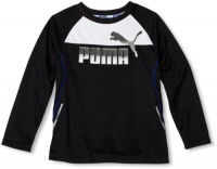 Puma - Kids Boys 8-20 No.1 Logo Performance Tee, Black, Small