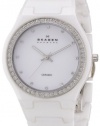 Skagen Women's 813LXWC Ceramic White Ceramic Crystal Watch