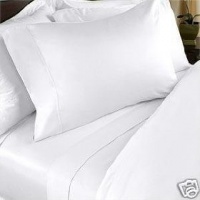 1200 Thread Count King 4pc Bed Sheet Set Egyptian Weave Microfiber Deep Pocket White