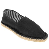 Capelli New York Espadrille With Crochet Stitching, Striped Lining On A Rubber Outsole