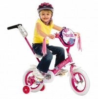 Schwinn Girls' Petunia 12-inch Steerable Bike