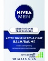 Nivea for Men Sensitive Post Shave Balm, Active Comfort System, 3.3-Ounce Bottles (Pack of 4)