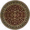 Nourison 2000 2002 Round Rug, Burgundy, 8.0-Feet by 8.0-Feet