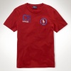 Polo Ralph Lauren Custom-Fit RL Canoe T-Shirt (Small, Red)