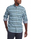 Nautica Men's Long Sleeve Large Plaid Oxford Woven