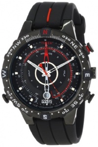 Timex Men's T2N720 Intelligent Quartz Adventure Series Tide Temp Compass Black Silicone Strap Watch