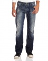 Diesel Men's Safado Regular Slim Straight Leg Jean 0814A, Denim, 34x32