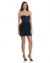 BCBGMAXAZRIA Women's Sas Strapless with Pleated Skirt Dress, Carbon, 2