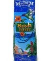 Magnum Exotics Kona Blend Coffee, Whole Bean, 16 Ounce