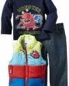 Baby Togs Baby-boys Infant Vest and Denim Pant Set