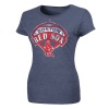 MLB Boston Red Sox Women's Mandate To Win Crew Neck T-Shirt, Navy Heather