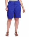 Caribbean Joe Women's Plus-Size 5 Pocket Twill Skimmer