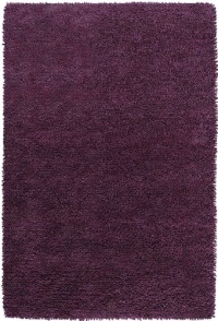 Area Rug 5x8 Rectangle Shag Purple Color - Surya Aros Rug from RugPal