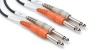 Hosa Cable CPP201 Dual 1/4 Inch To Dual 1/4 Inch Cable - 3.25 Foot