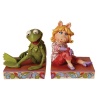 Enesco Disney Traditions by Jim Shore Kermit and Miss Piggy Bo Figurine, 7-1/4-Inch