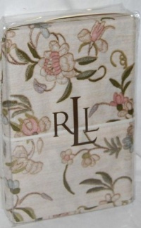 RALPH LAUREN Floral ROMANTIC TRAVELER Cream STANDARD PILLOWCASES