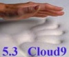 5.3 Cloud9 King 4 Inch 100% Visco Elastic Memory Foam Mattress Topper