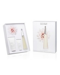 Experience the world of L'Eau d'Issey with a luxurious three-piece gift set, which includes a 1.6 oz. Eau de Toilette, 2.5 oz. Body Lotion and 1 oz. Moisturizing Shower Cream, all for the price of the spray.