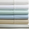 Windsor Collection 1000T Cotton Rich Blend Pale Green 6 Piece Queen Sheet Set