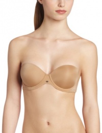 Calvin Klein Women's Naked Glamout Strapless Push Up, Buff, 36B