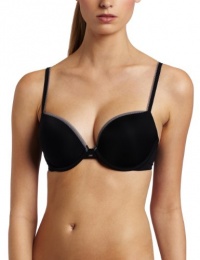 Calvin Klein Women's Naked Glamour Push Up Bra, Black, 32DD