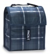 PackIt Freezable Lunch Bag with Adjustable Strap, Plaid Black