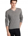 Michael Kors Mens Gray V-Neck Sweater Large L Euro 52