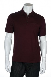 Alfani Red Dark Mahogany SS Polo Shirt