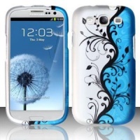 Cell Phone Case for AT&T,T-Mobile,Sprint,Verizon Samsung I9300 Galaxy S 3 - Blue Vines