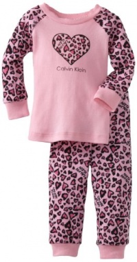 Calvin Klein Girls 2-6X Ck Infant 2 Piece Heart Set