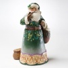 Jim Shore Heartwood Creek from Enesco Green Irish Santa Figurine 10.25 IN