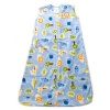 HALO SleepSack Micro Fleece Wearable Blankets, Blue Safari Print, Medium