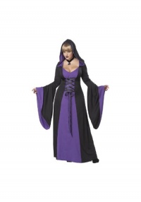 Deluxe Hooded Robe (Purple/Black;3X)