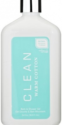 Clean Warm Cotton, Bath and Shower Gel, 18.5 Fluid Ounce