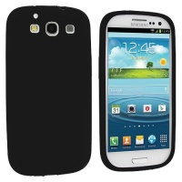 Black Silicone Rubber Gel Soft Skin Case Cover for Samsung Galaxy S3 S III i9300 / I535 / L710 / T999 / I747