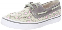 Sperry Top-Sider Girls Bahama (YG) Boat Shoe (Little Kid/Big Kid),Stone/Pink Leopard,6 M US Big Kid