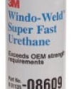 3M 08609 Window-Weld Super Fast Urethane Black Cartridge - 10.5 fl oz.