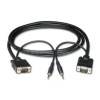 Cables To Go - 43096 - 10ft HD15 M/M UXGA Monitor Cable with 3.5mm Audio (Black)