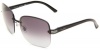 Gucci Women's 2897/S Rimless Sunglasses,Black Frame/Grey Gradient Lens,One Size