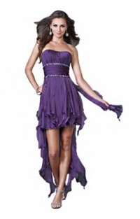 Formal Party Dress for Juniors- Purple