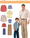 Simplicity Sewing Pattern 4760 Boys and Men Shirts and Pants, A (S-M-L/S-M-L-XL)