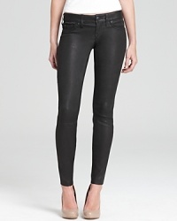 Rendered in supple leather, these True Religion leggings combine luxury and comfort.