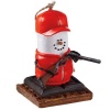 3 S'mores Blaze Orange Hunting Christmas Ornament with Gun