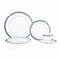 Mikasa Crown Jewel Platinum 5-Piece Place Setting, Service for 1