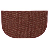 Townhouse Rugs Beacon Solid Red 18 by 29-1/2-Inch Slice Rug