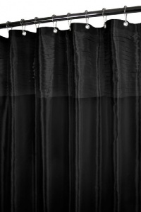 Park B. Smith Tuxedo Pleat Watershed Shower Curtain, Black