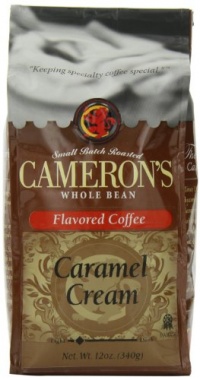 CAMERON'S Whole Bean Coffee, Caramel Cream, 12-Ounce