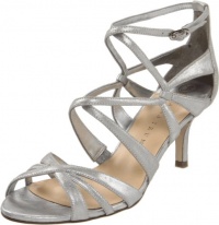 Ivanka Trump Women's Elkie Ankle-Strap Sandal,Silver,8 M US