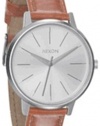 Nixon Women's A108747 Kensington Brown Leather Silver Dial Watch