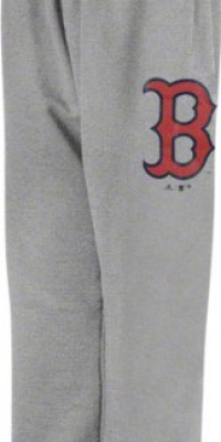 MLB Youth Boston Red Sox Fleece Pant (Athletic Grey, Large)